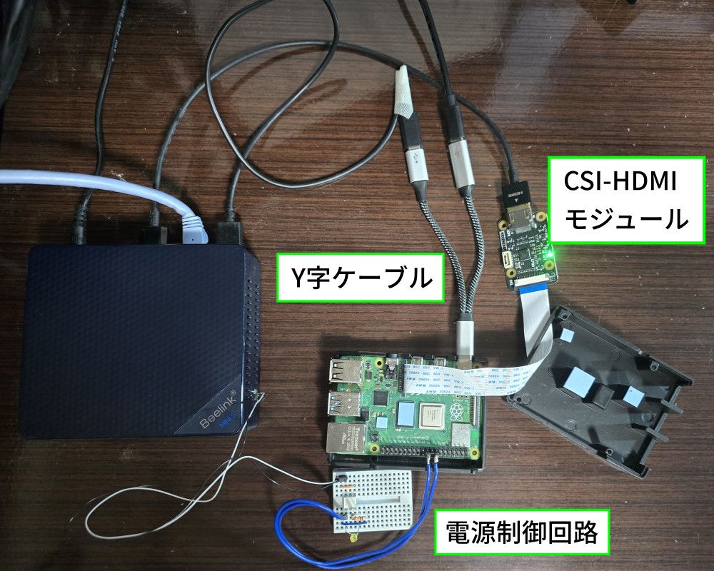 RaspberryPiでミニPCを遠隔操作する 2 ー PiKVM自作・ミニPC改造