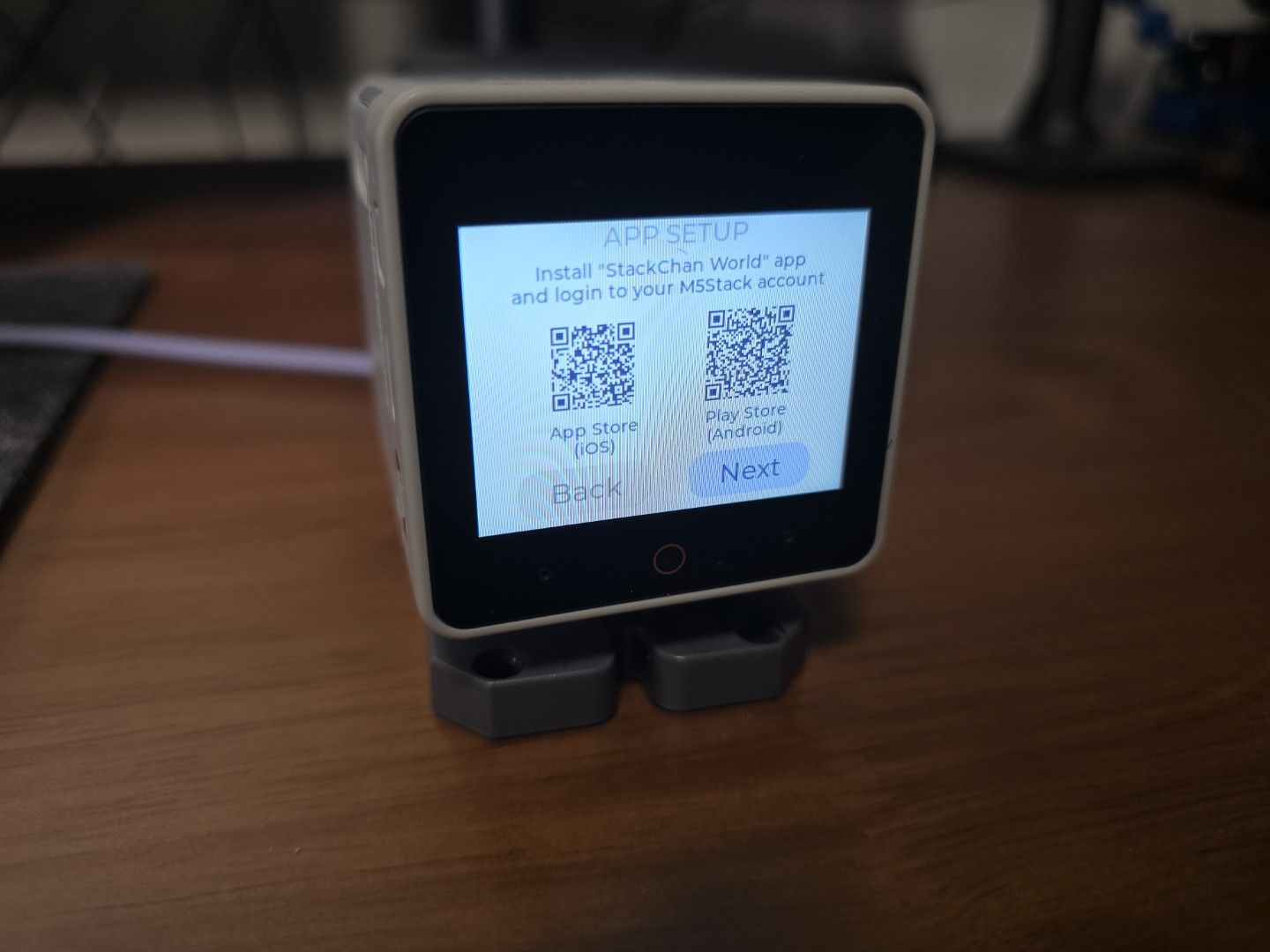 QR code for the official app