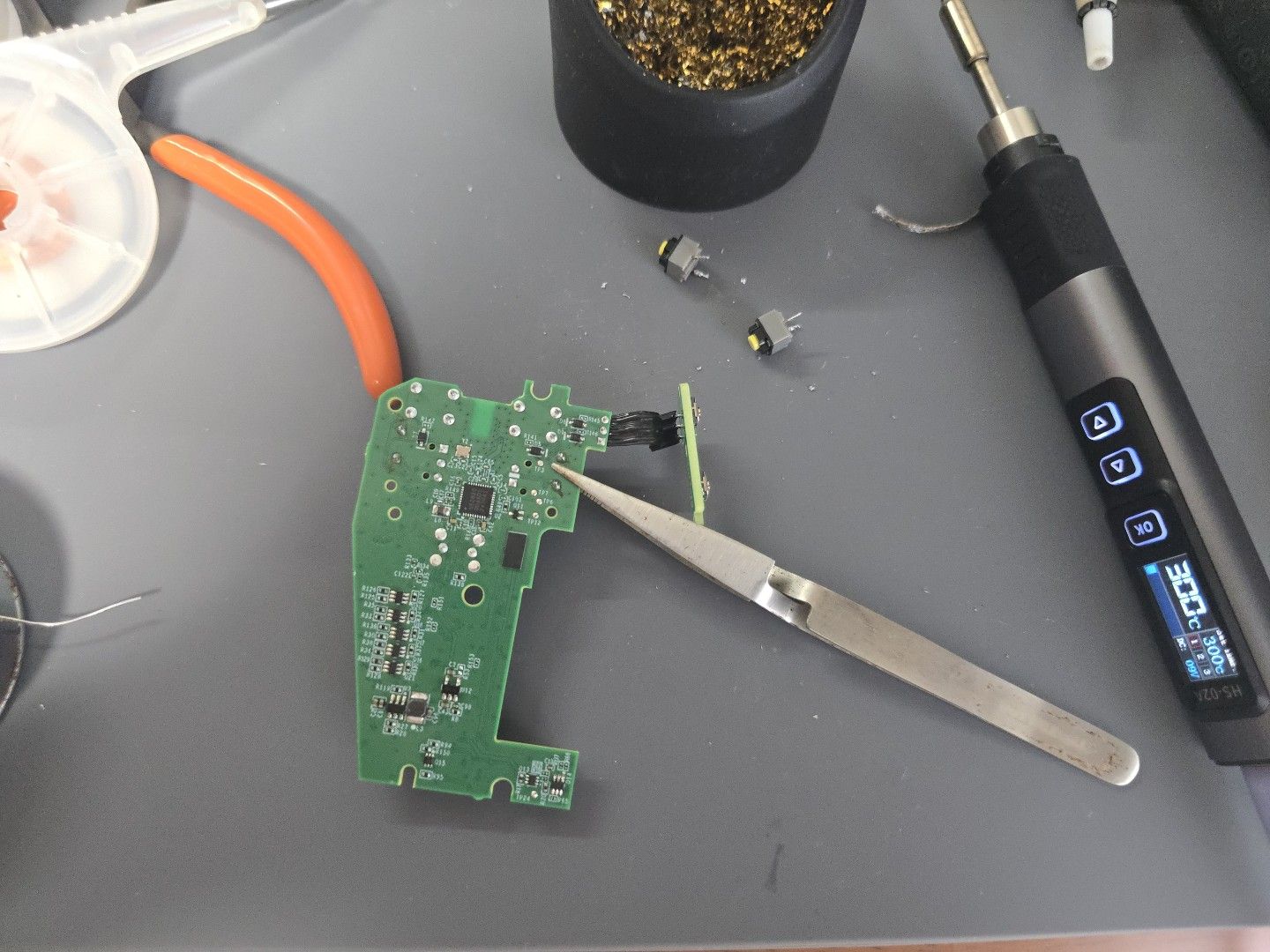 はんだ付け作業後