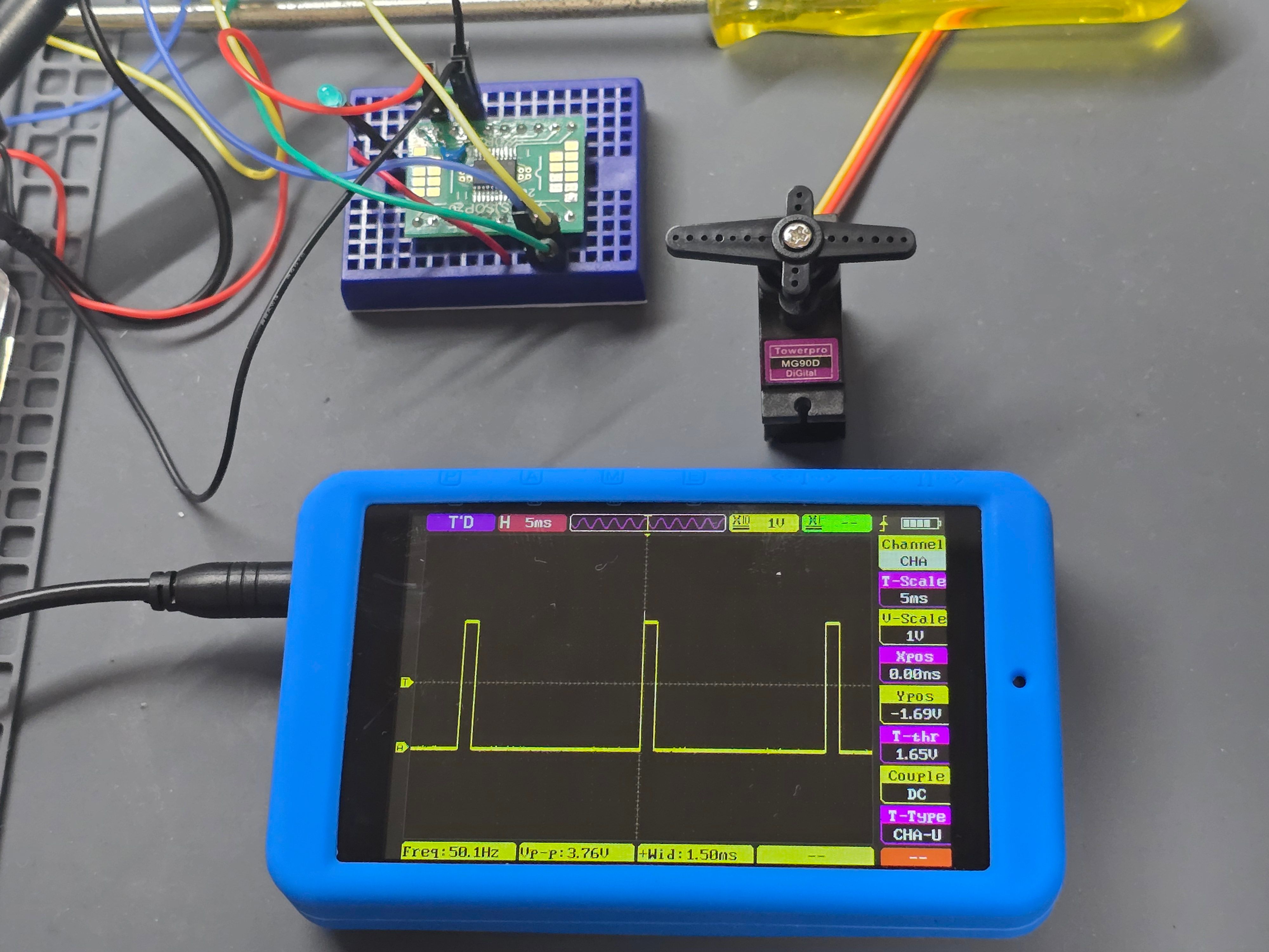 CH32V003マイコンでRCサーボモーターを動かす（PWM出力） - rpine lab Tech Blog